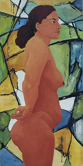 Staand, hand op de rug (2008)