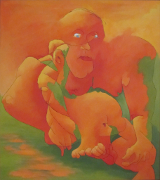 Zittend naakt 56 Uit de serie: De Wereld in verwarring