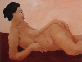 Halfliggend naakt 11  (2005)